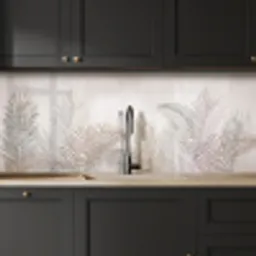 Bladeren - Beige - Botanisch - Vintage keuken achterwand 2 middel -sfeer1