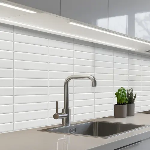 Metro - Tegels - Wit keuken achterwand 2 middel 871 -3d_schuin