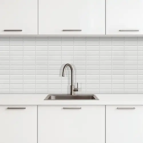 Metro - Tegels - Wit keuken achterwand 2 middel 871 -3d