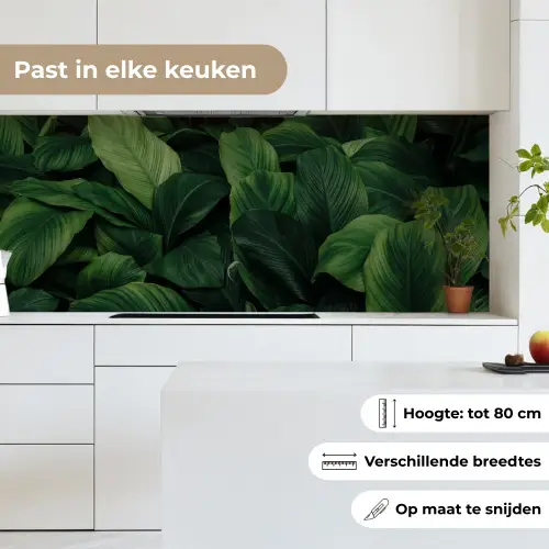 Natuur - Tropisch - Bladeren - Groen keuken achterwand 2 middel -sfeer4_NL