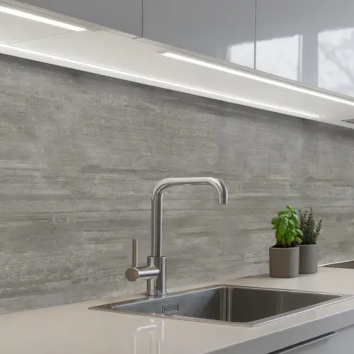 Patroon - Beton - Grijs keuken achterwand 2 middel 871 -3d_schuin