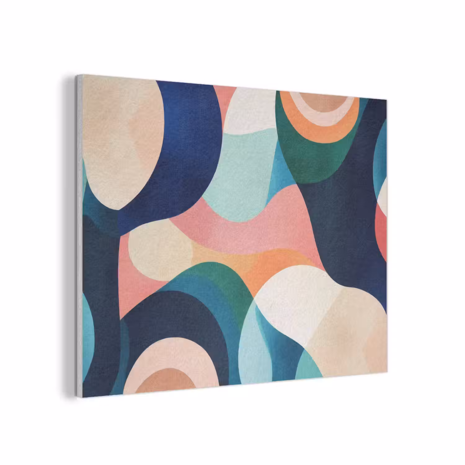 Abstract - Blauw - Roze PET vilt klein -3d