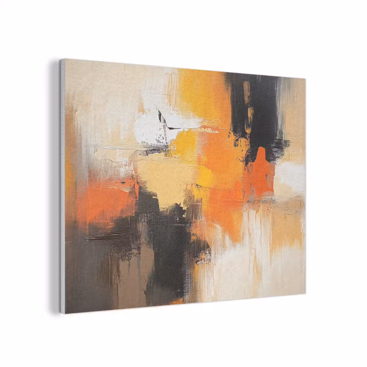 Abstract - Modern - Verflook - Herfst kleuren - Oranje PET vilt klein -3d