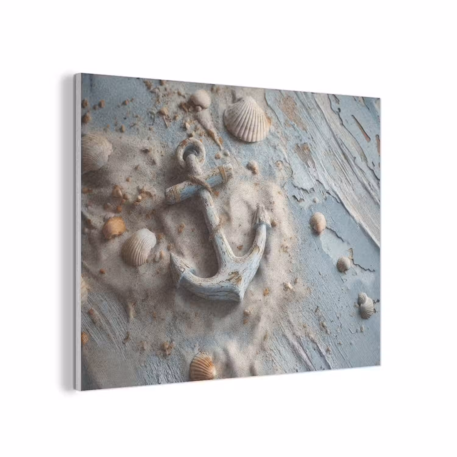 Anker - Hout - Schelpen - Zand PET vilt klein -3d