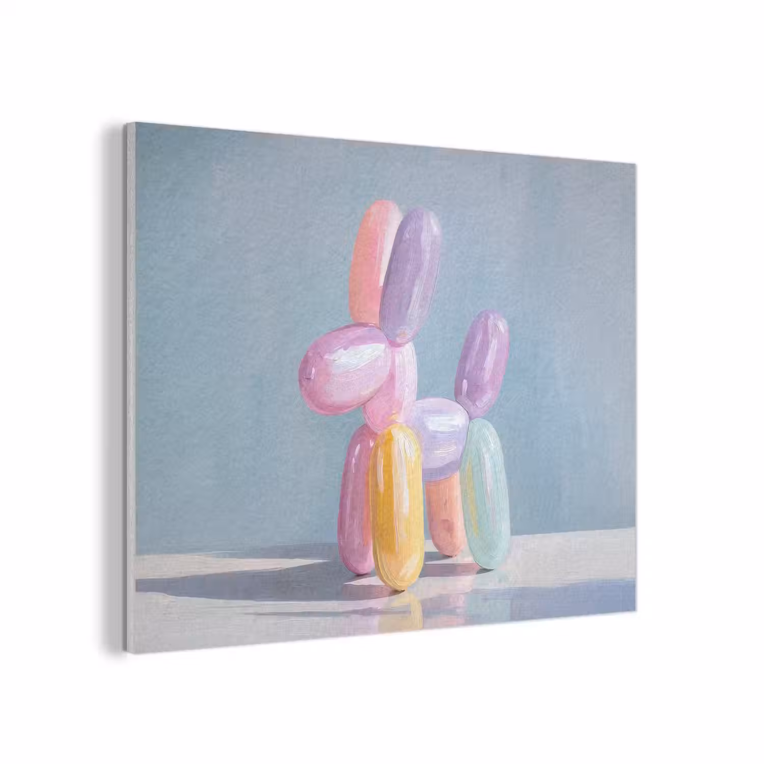 Dier - Ballon - Pasteltinten - Glanzend PET vilt klein -3d