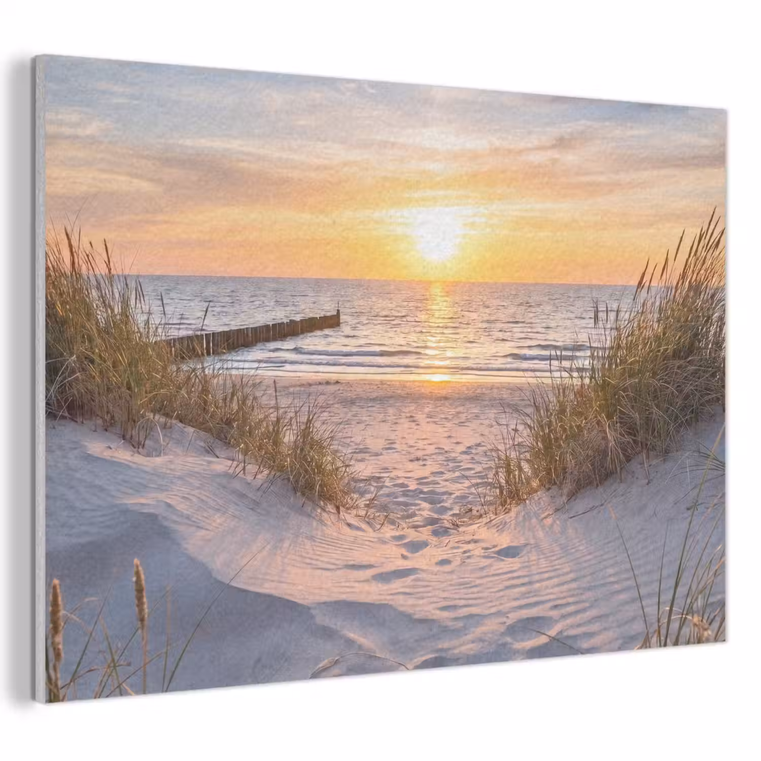 Strand - Zonsondergang - Natuur - Landschap PET vilt klein -3d
