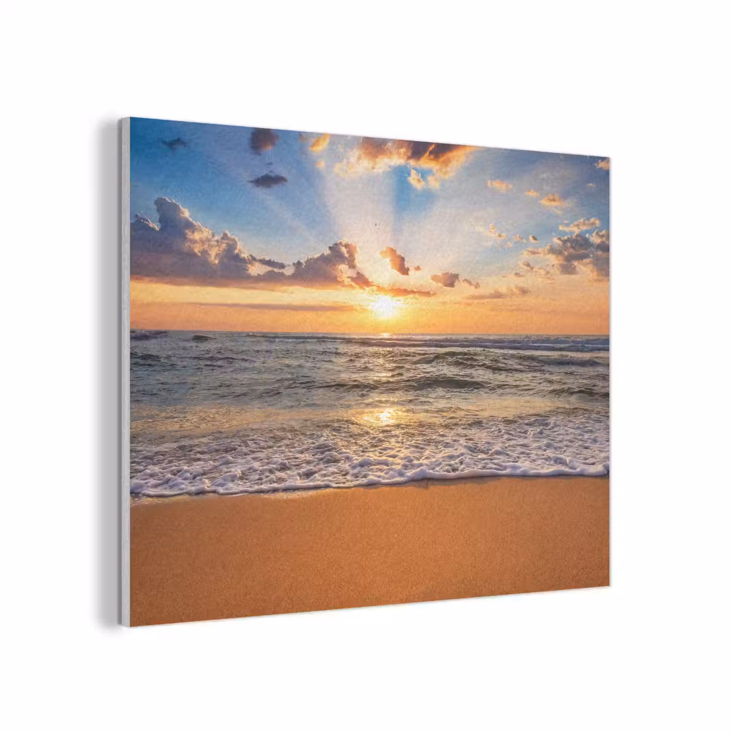 Strand - Zonsondergang - Zee - Wolken - Horizon PET vilt klein -3d