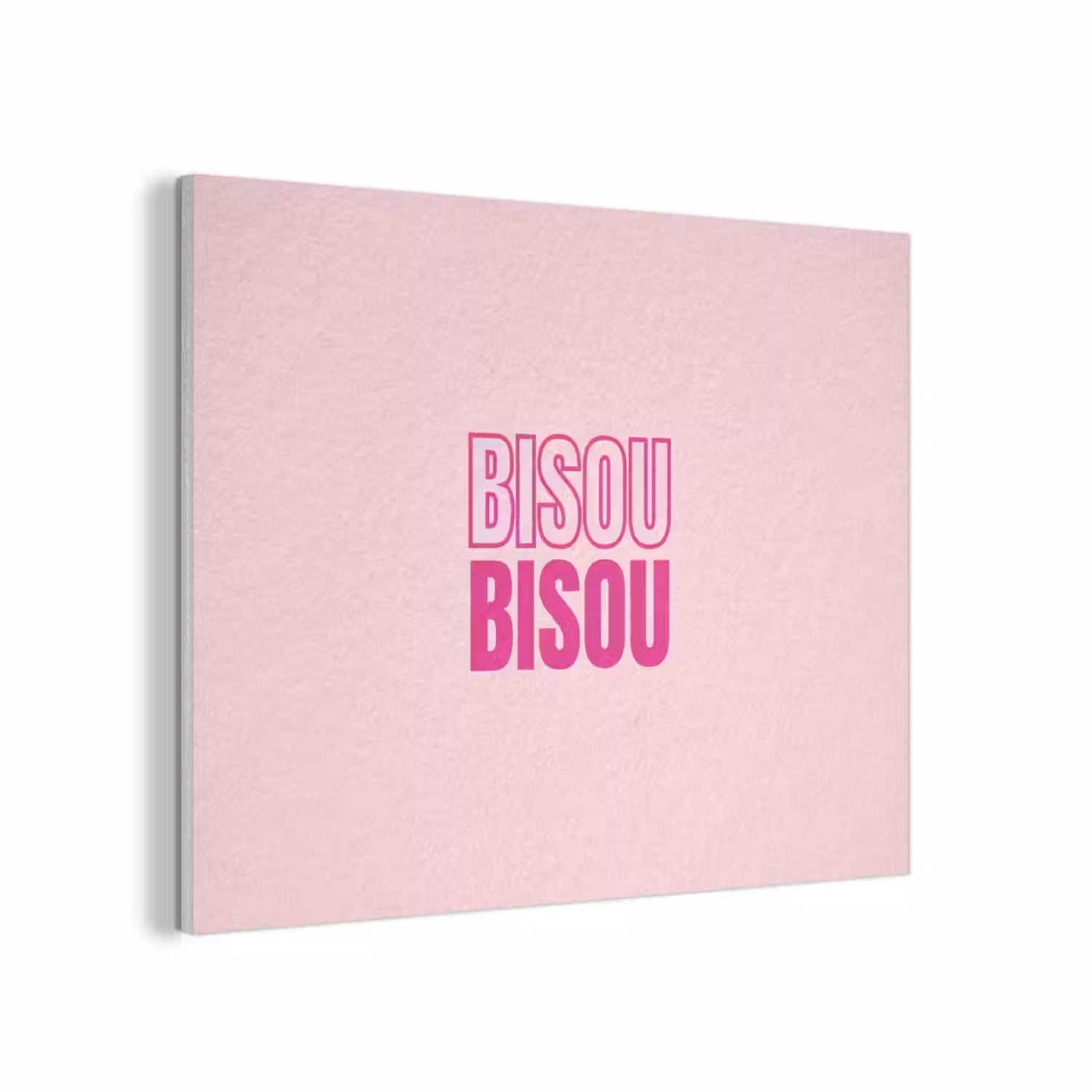 Bisou - Roze - Minimalistisch PET vilt klein -3d