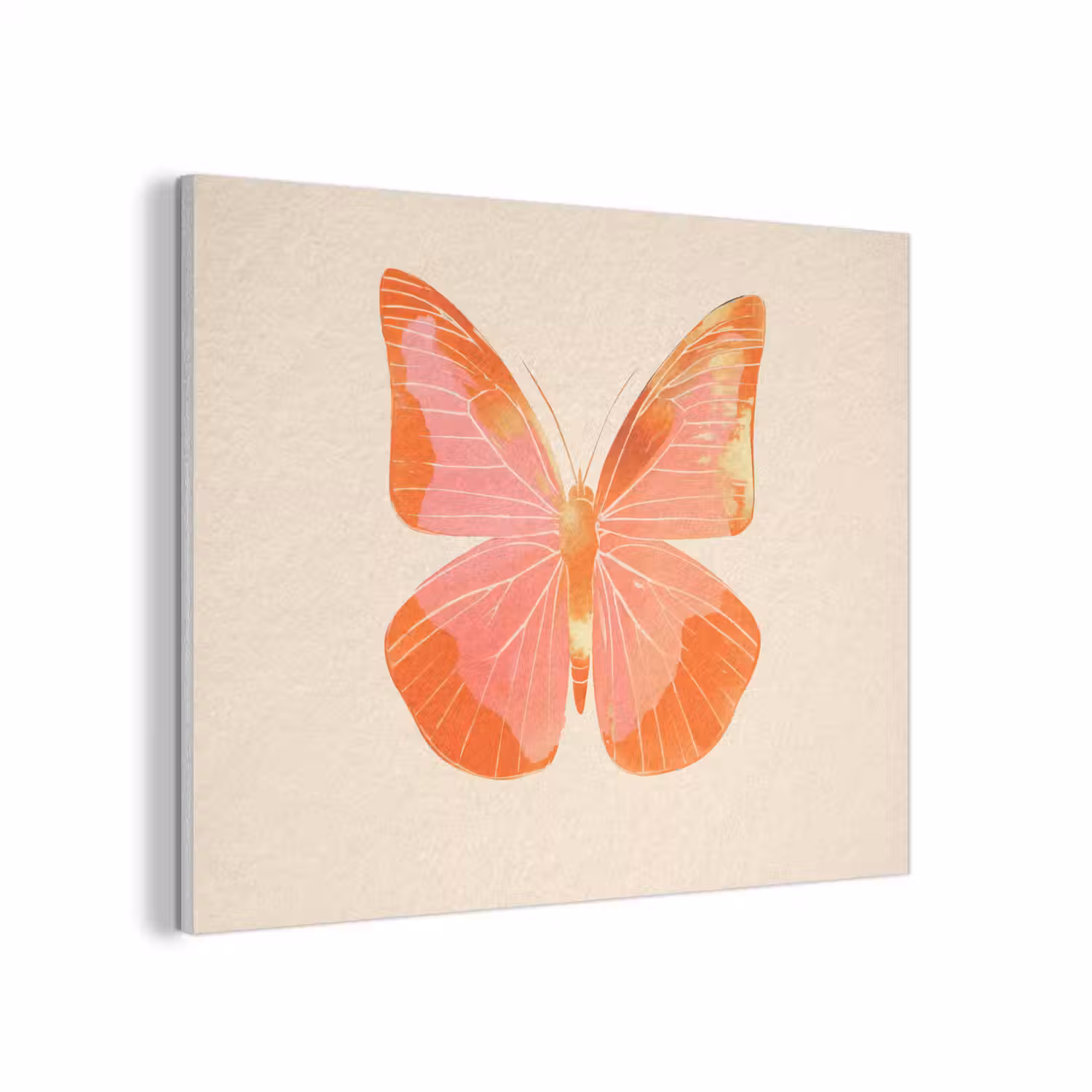Vlinder - Minimalistisch - Roze PET vilt klein -3d