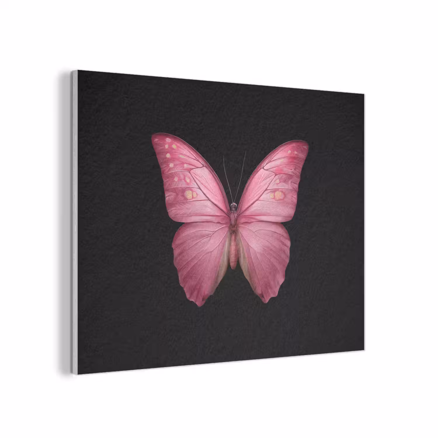 Vlinder - roze - Elegant PET vilt klein -3d