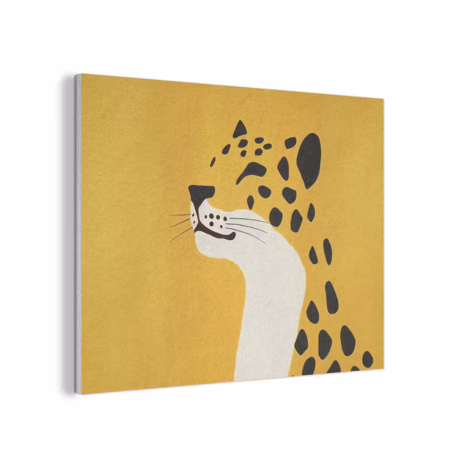 Cheetah - Illustratie - Geel PET vilt klein -3d