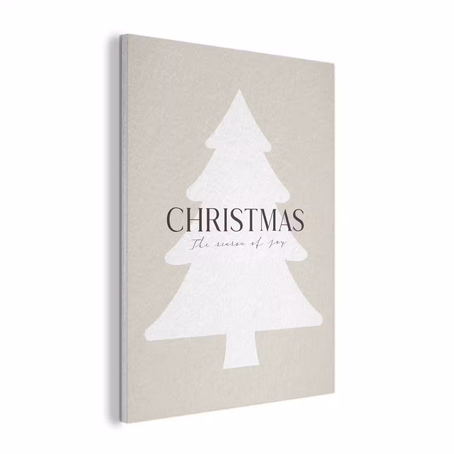 Kerstboom - Japandi - Christmas - Beige PET vilt klein -3d