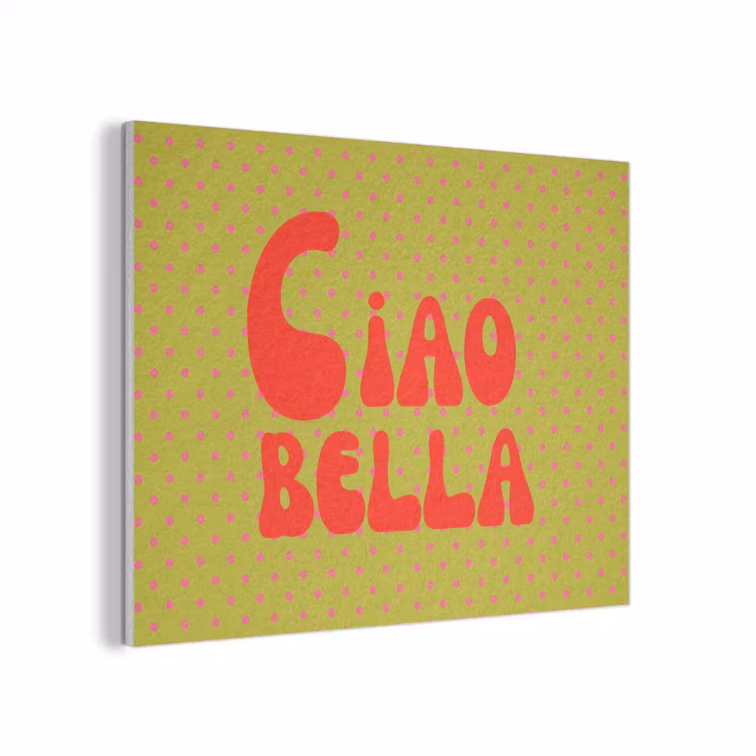 Ciao bella - Rood - Groen - Stippen PET vilt klein -3d