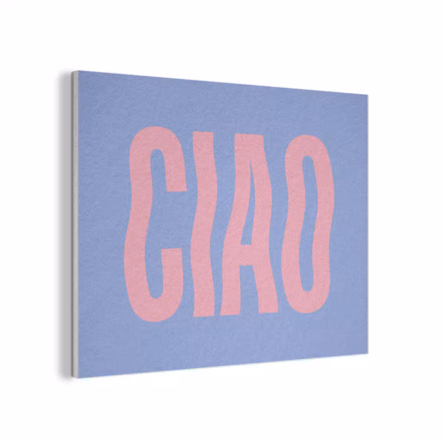 Ciao - Roze - Blauw - Golvend PET vilt klein -3d