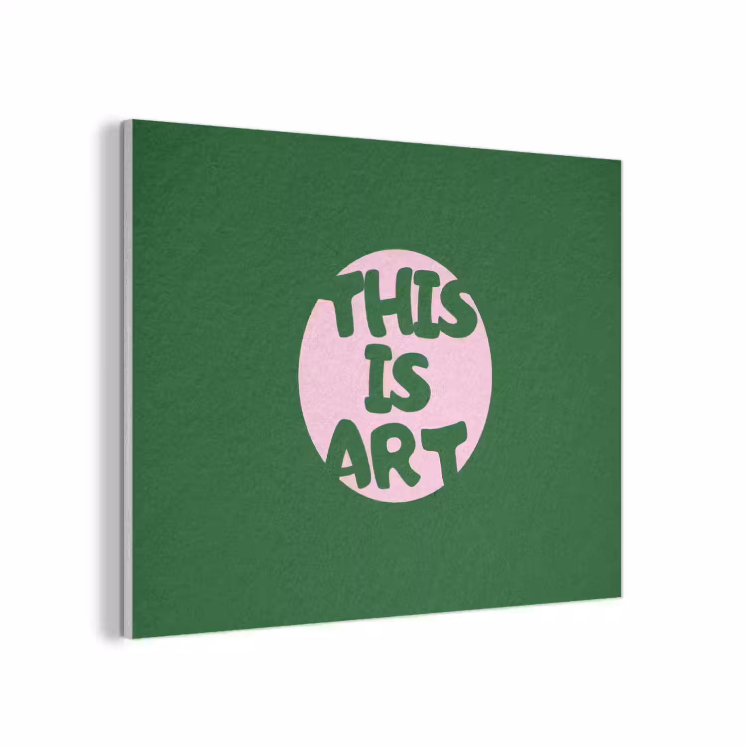 Cirkel - Roze - Tekst - Art PET vilt klein -3d