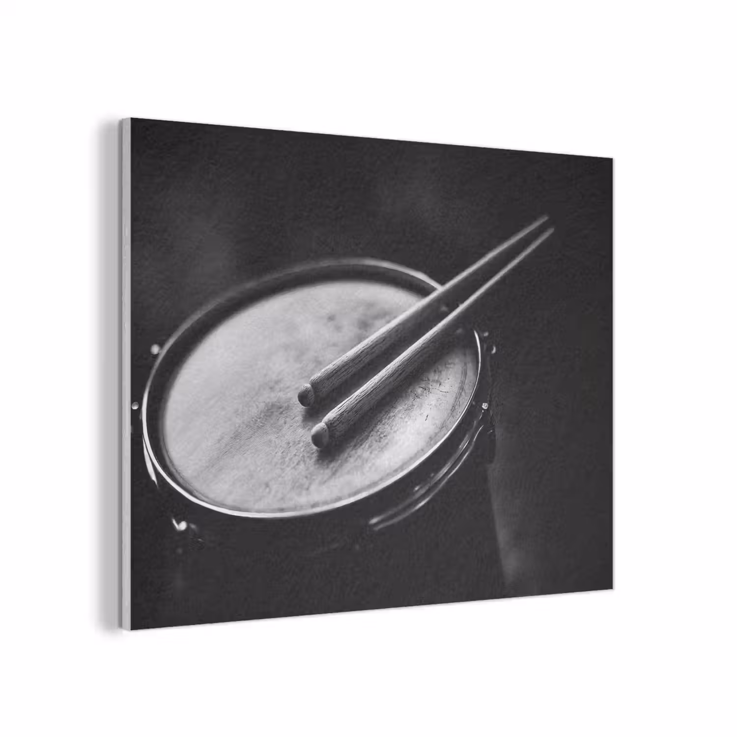 Trommel - Close-up - Drumstokken - Zwart PET vilt klein -3d