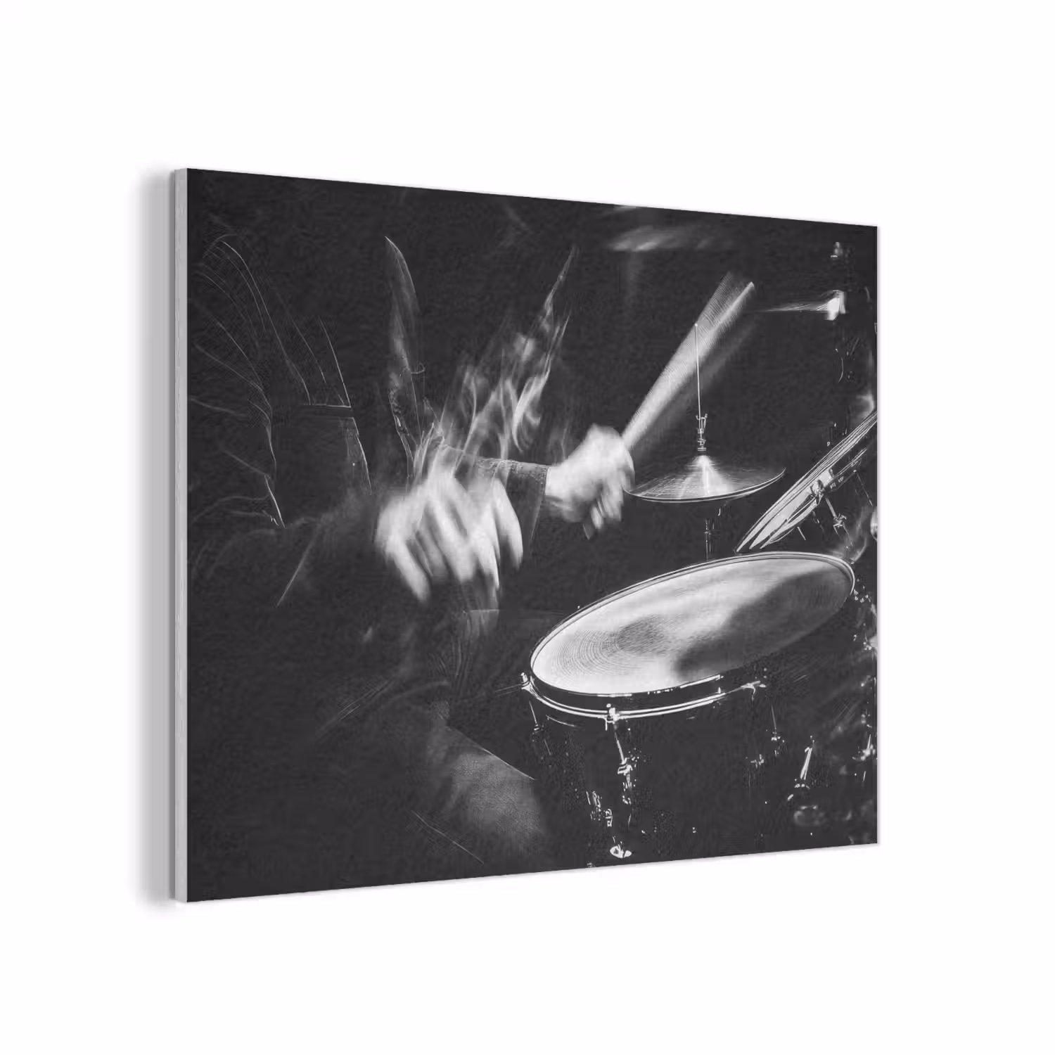 Drummer - Zwart - Drumstel PET vilt klein -3d