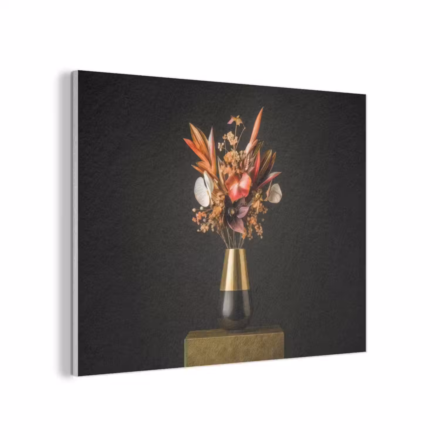 Exotisch - Boeket - Vaas - Goud PET vilt klein -3d