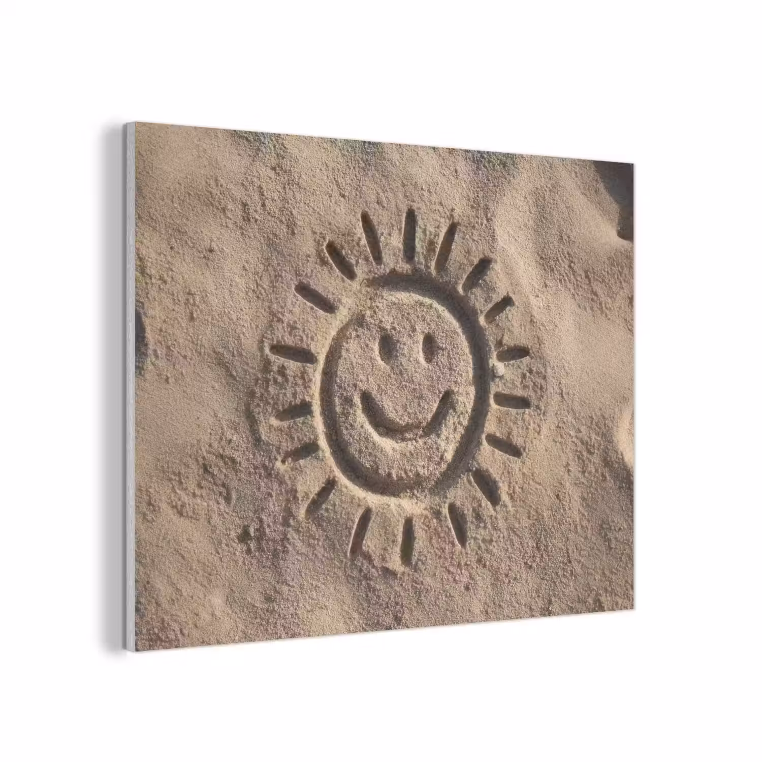 Gezichtje - Zon - Zand - Getekend PET vilt klein -3d
