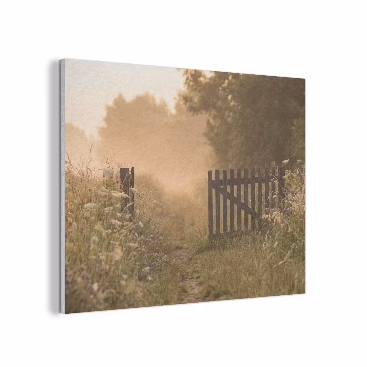 Hek - Natuur - Mist - Veld PET vilt klein -3d