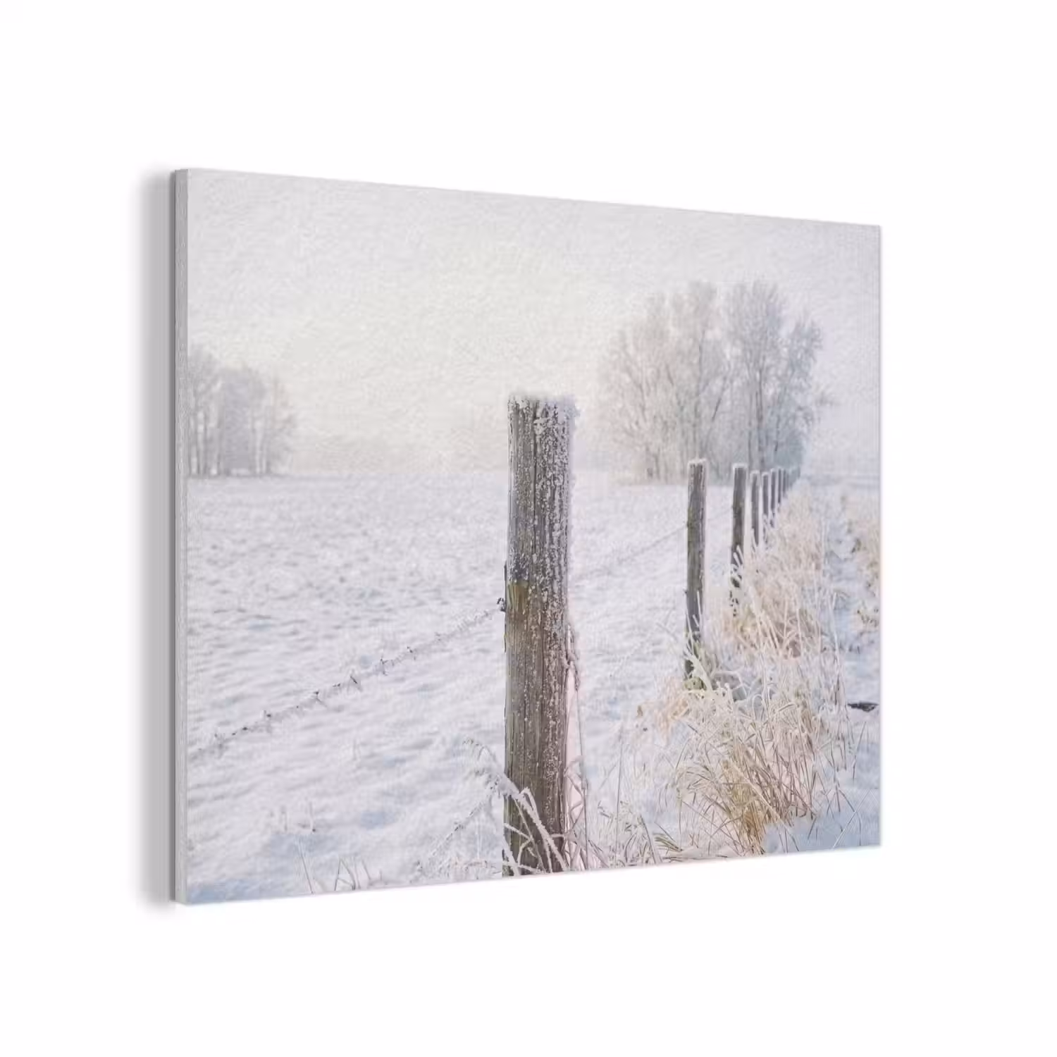 Hek - Sneeuw - Mist - Platteland - Nostalgisch PET vilt klein -3d