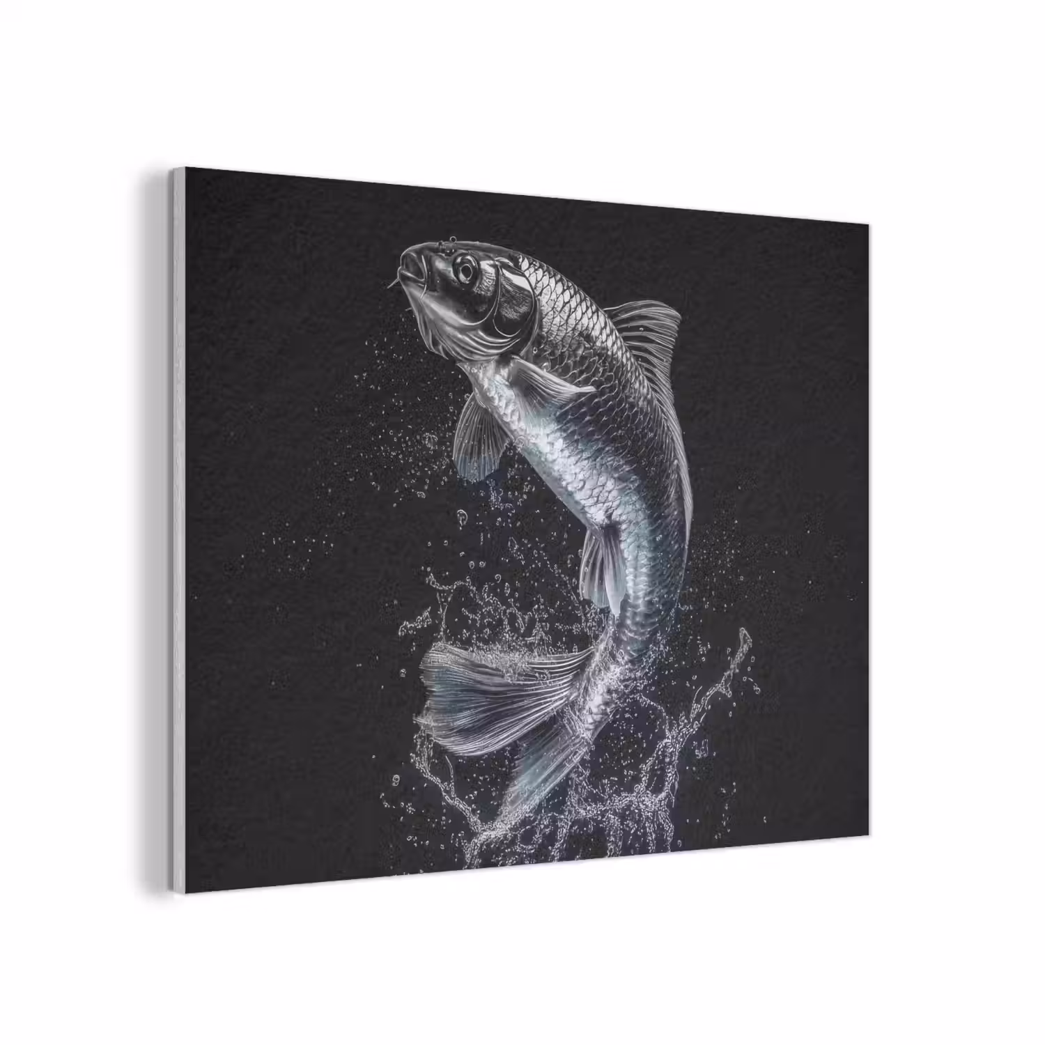 Vis - Koi - Zwart - Water PET vilt klein -3d