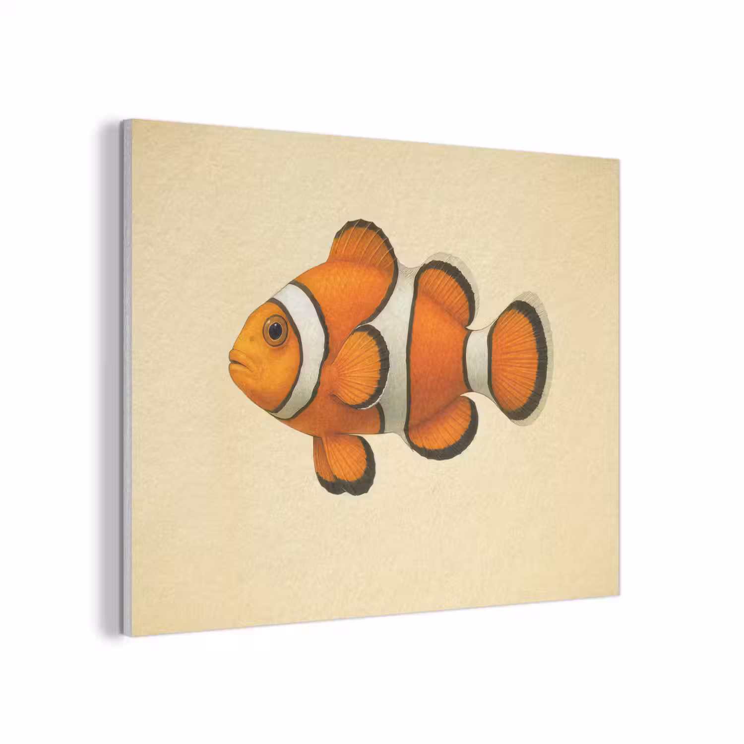Vis - Oranje - Strepen PET vilt klein -3d
