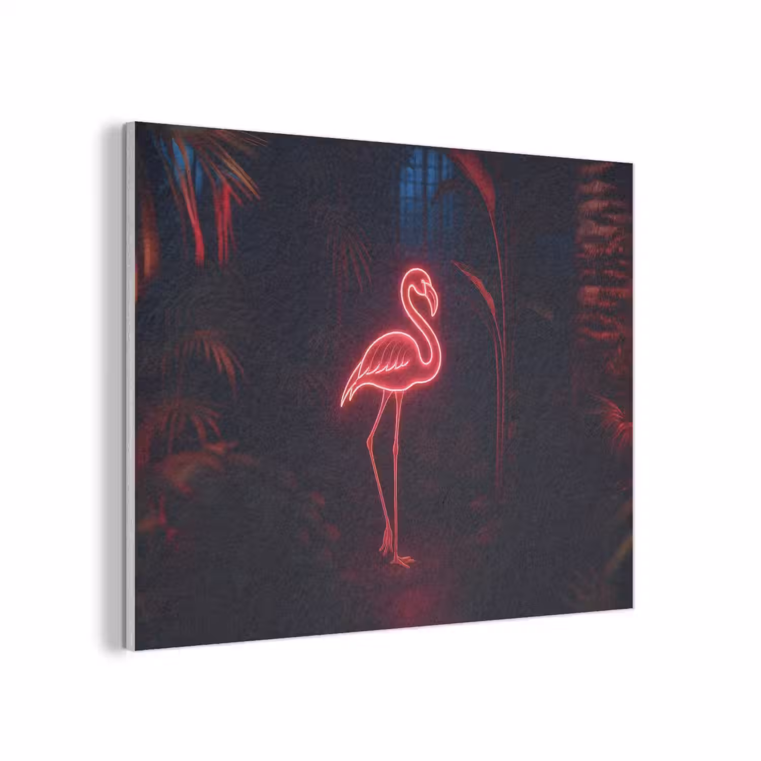 Flamingo - Roze - Neon - Licht PET vilt klein -3d