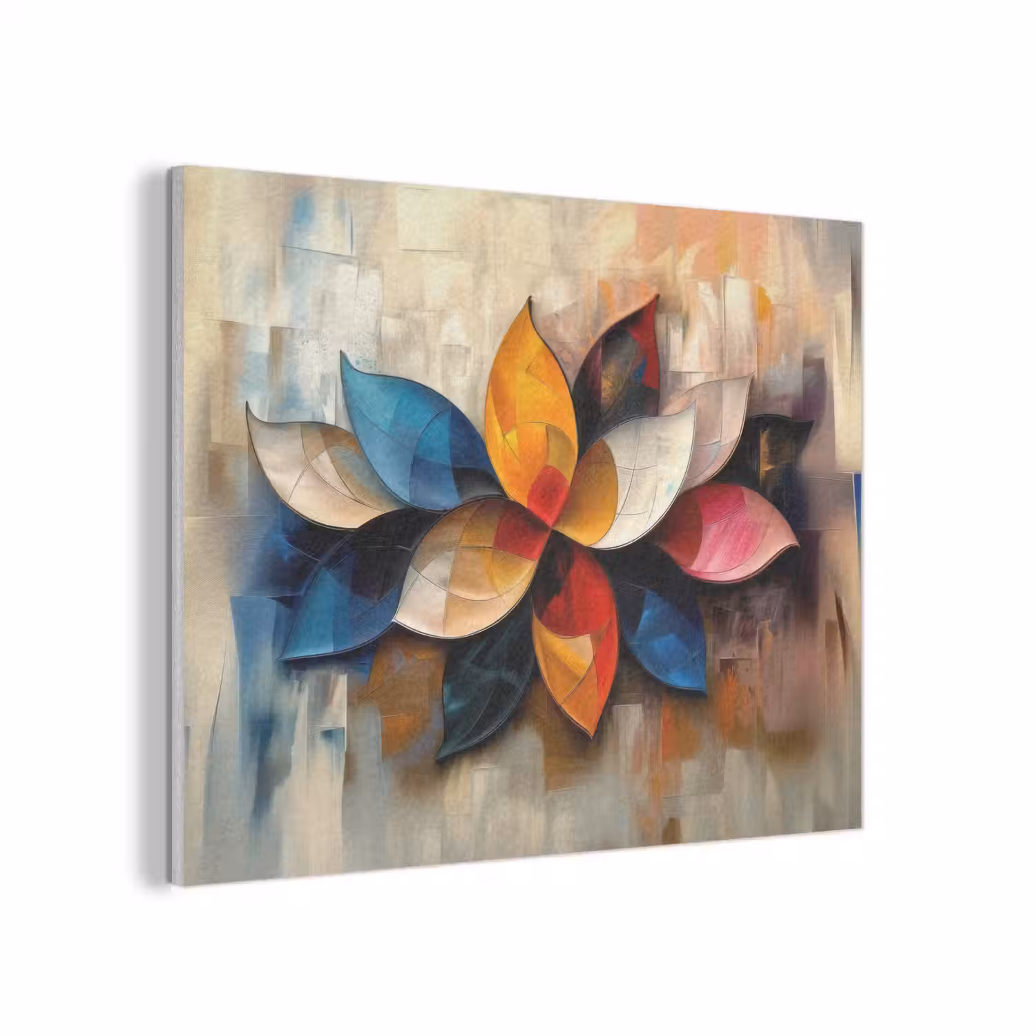 Bloem - Abstract - Kleurrijk - Bladeren PET vilt klein -3d