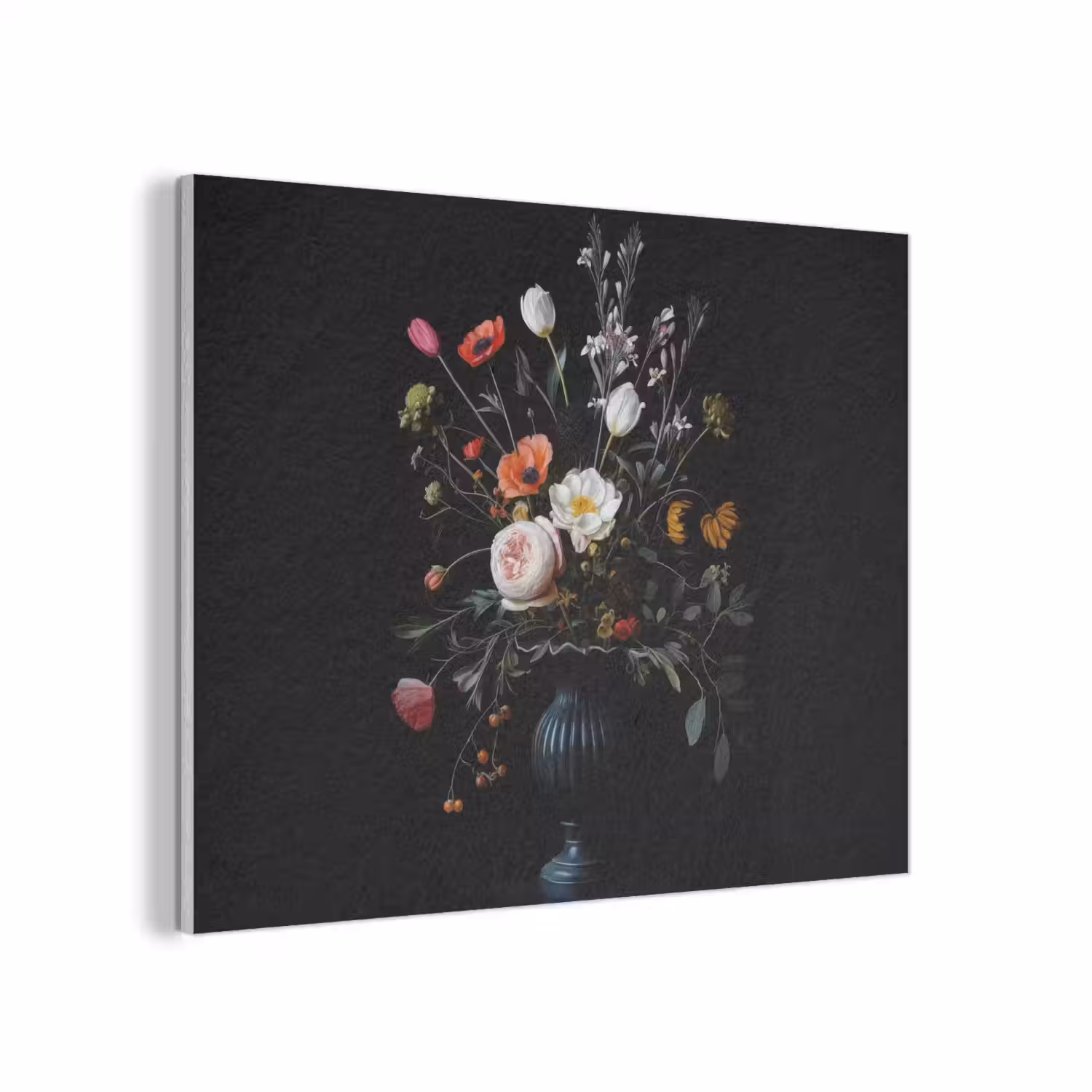 Bloemstuk - Vaas - Zwart PET vilt klein -3d