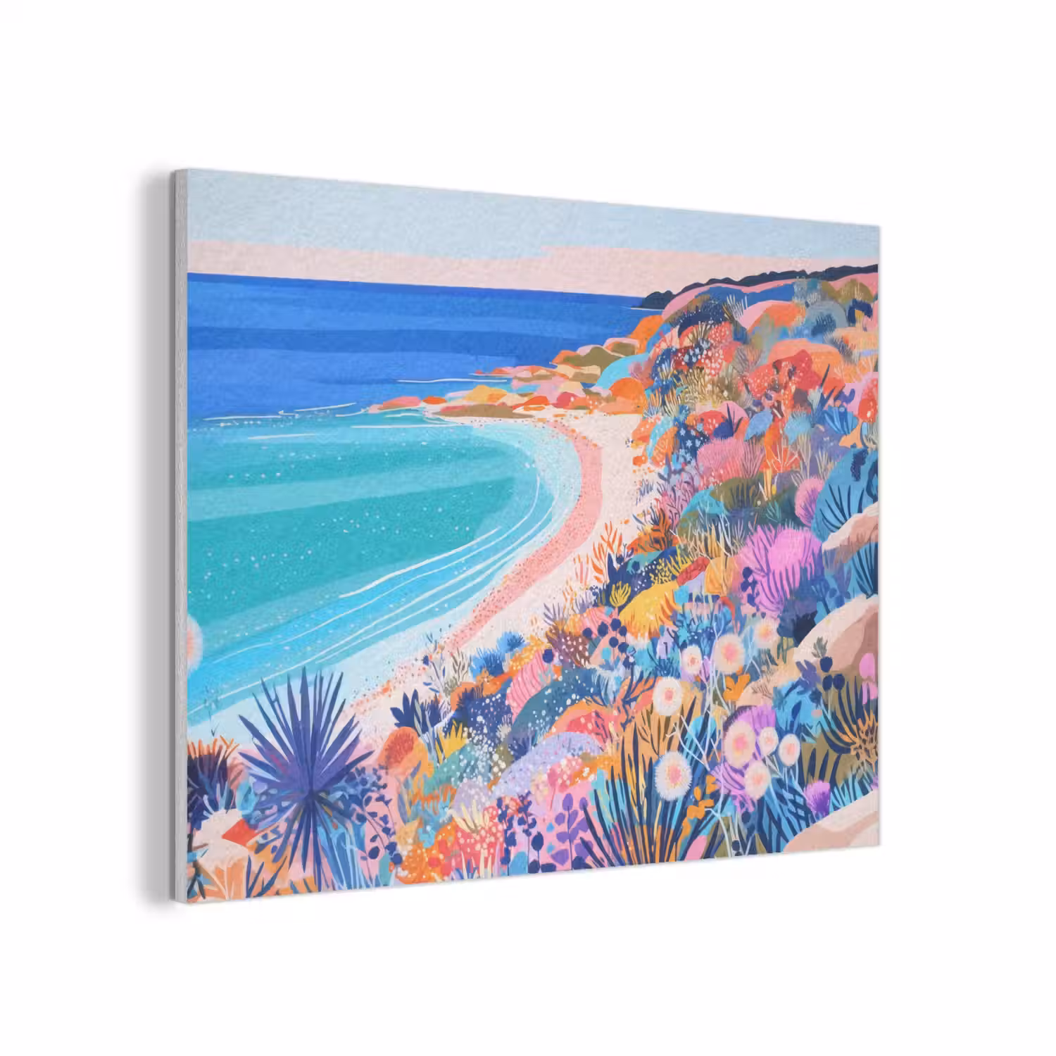 Bloemenweide - Zee - Zomers PET vilt klein -3d