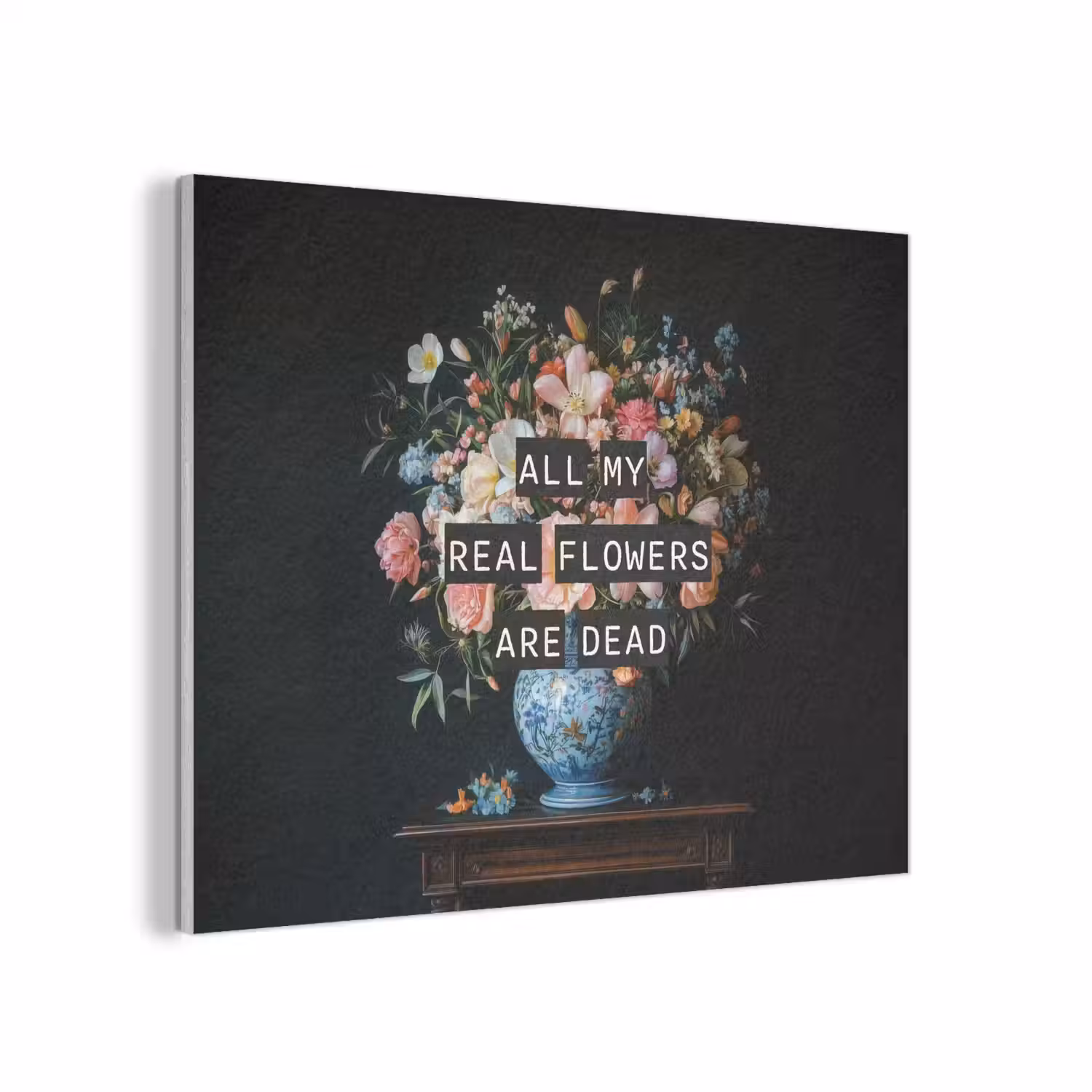 Bloemen - Art - Pastel - Quotes PET vilt klein -3d