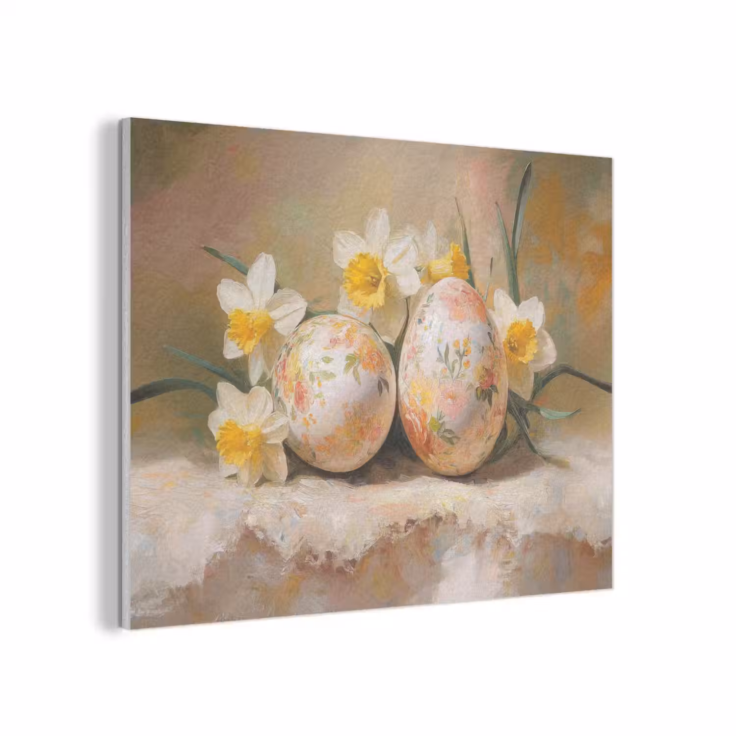 Bloemen - Eieren - Geschilderd PET vilt klein -3d