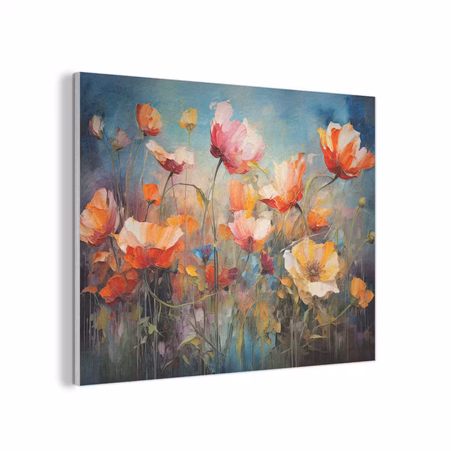 Bloemen - Watercolor - Kunst - Botanisch - Natuur PET vilt klein -3d