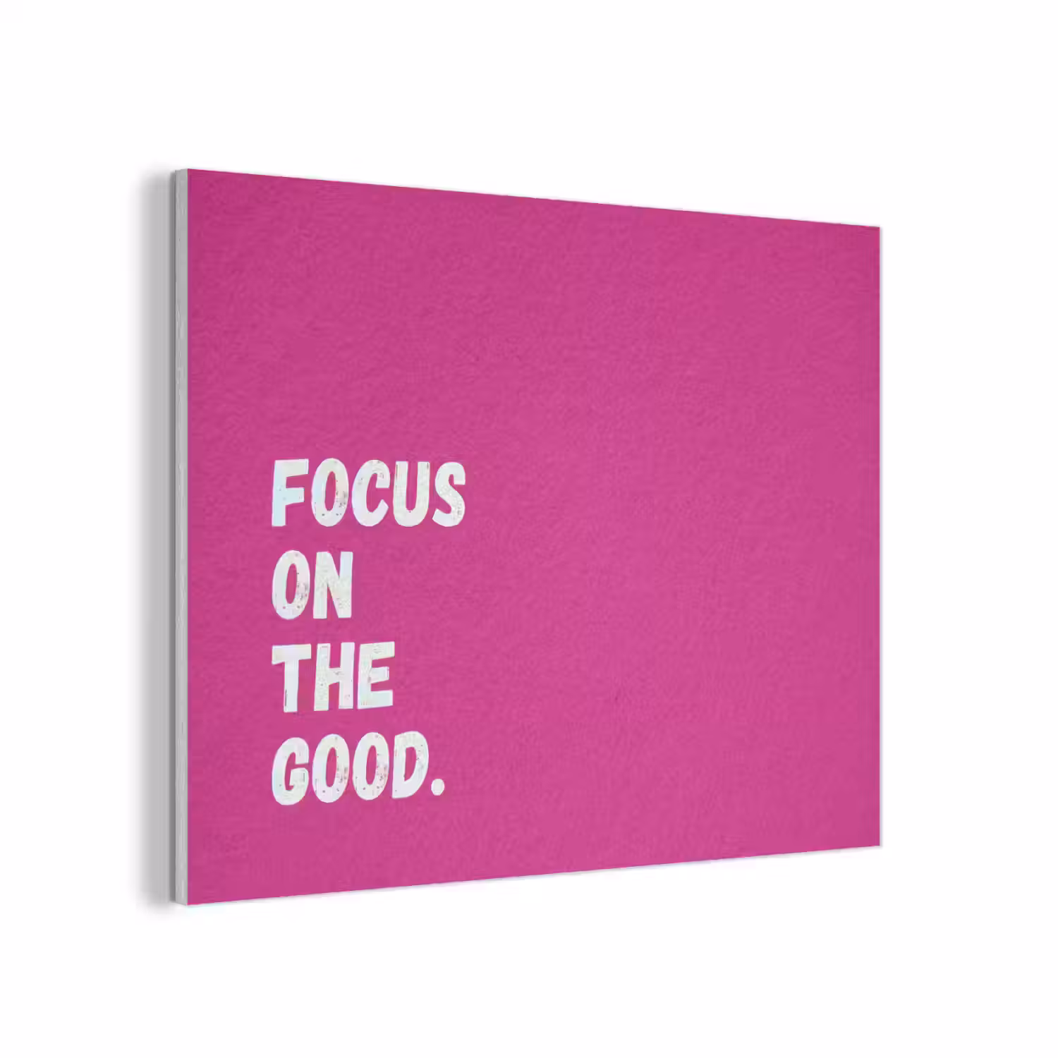 Focus on the good - Roze - Simple PET vilt klein -3d