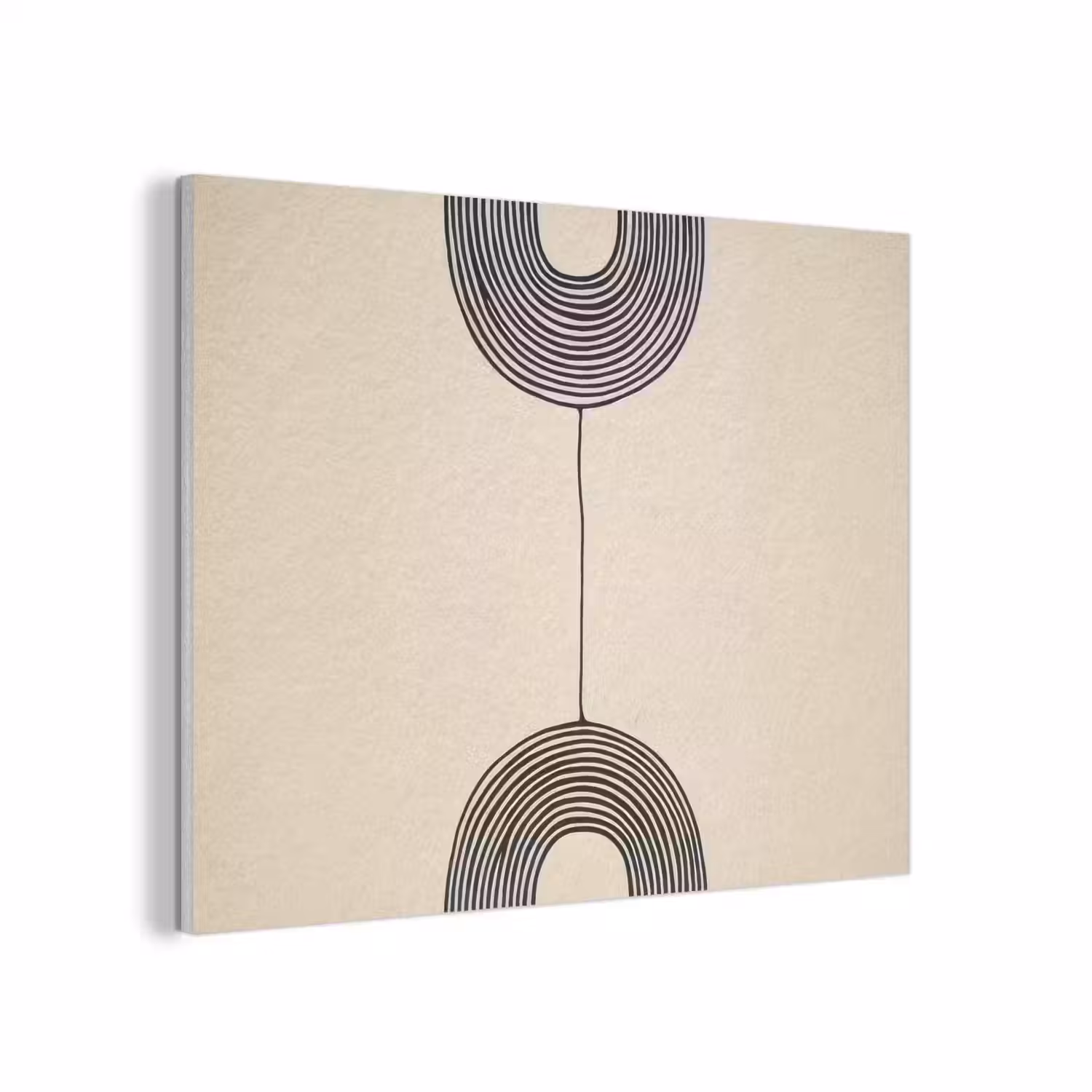 Geometrische bogen - Minimalistisch - Symmetrisch PET vilt klein -3d