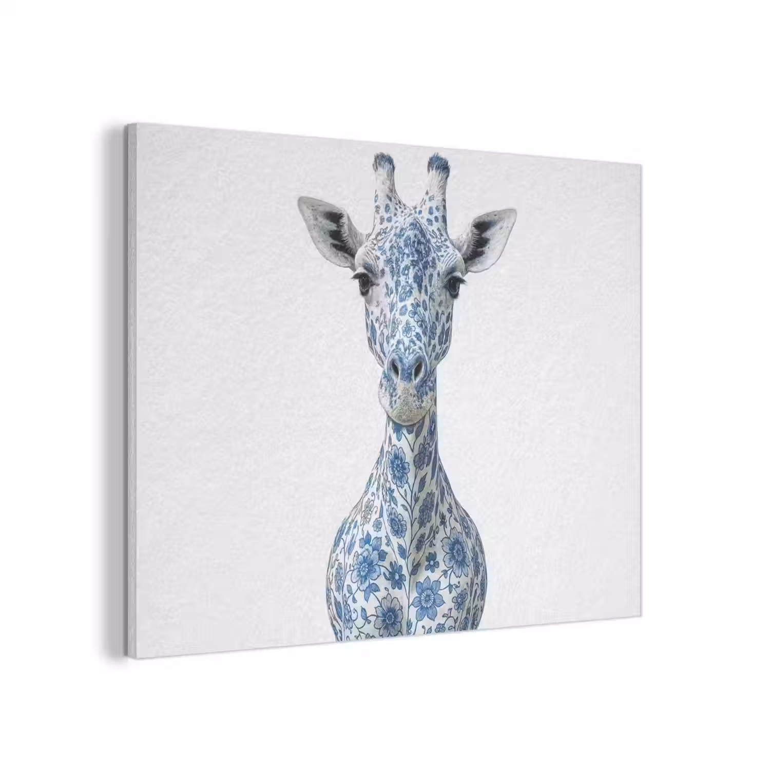 Giraffe - Delfts blauw - Dieren - Minimalistisch PET vilt klein -3d