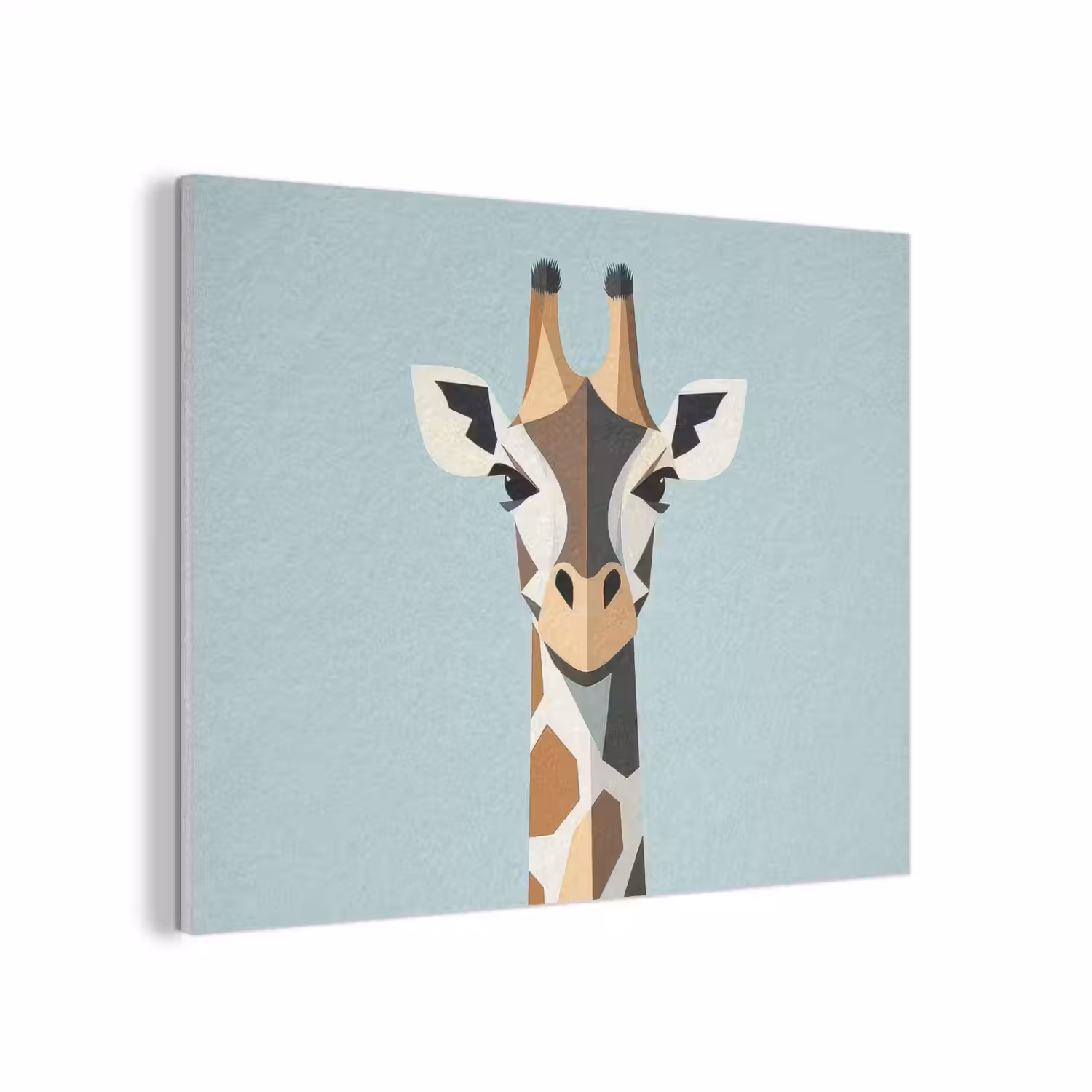 Giraffe - Illustratie - Bruin - Minimalistisch PET vilt klein -3d