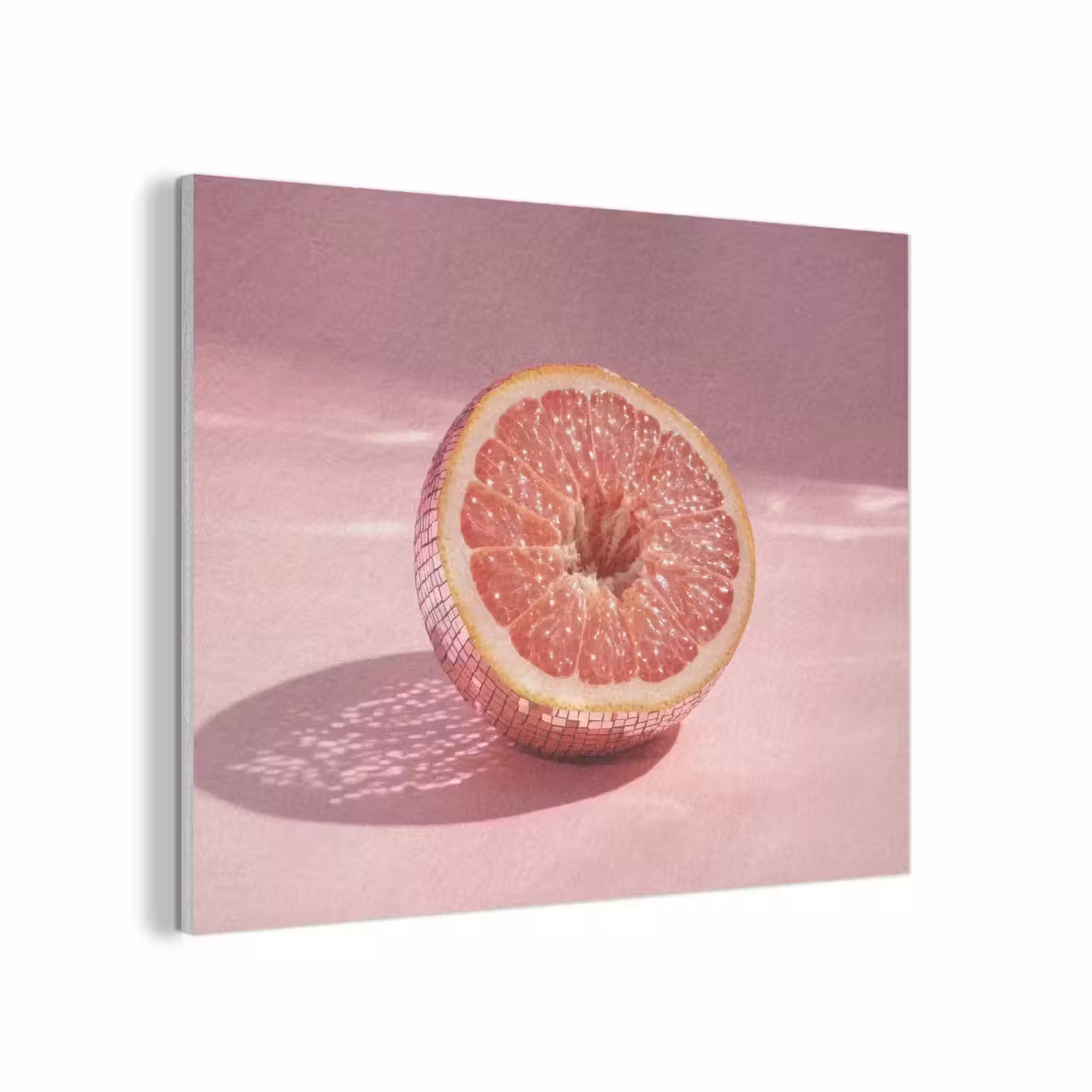 Grapefruit - Roze - Disco - Shiny PET vilt klein -3d