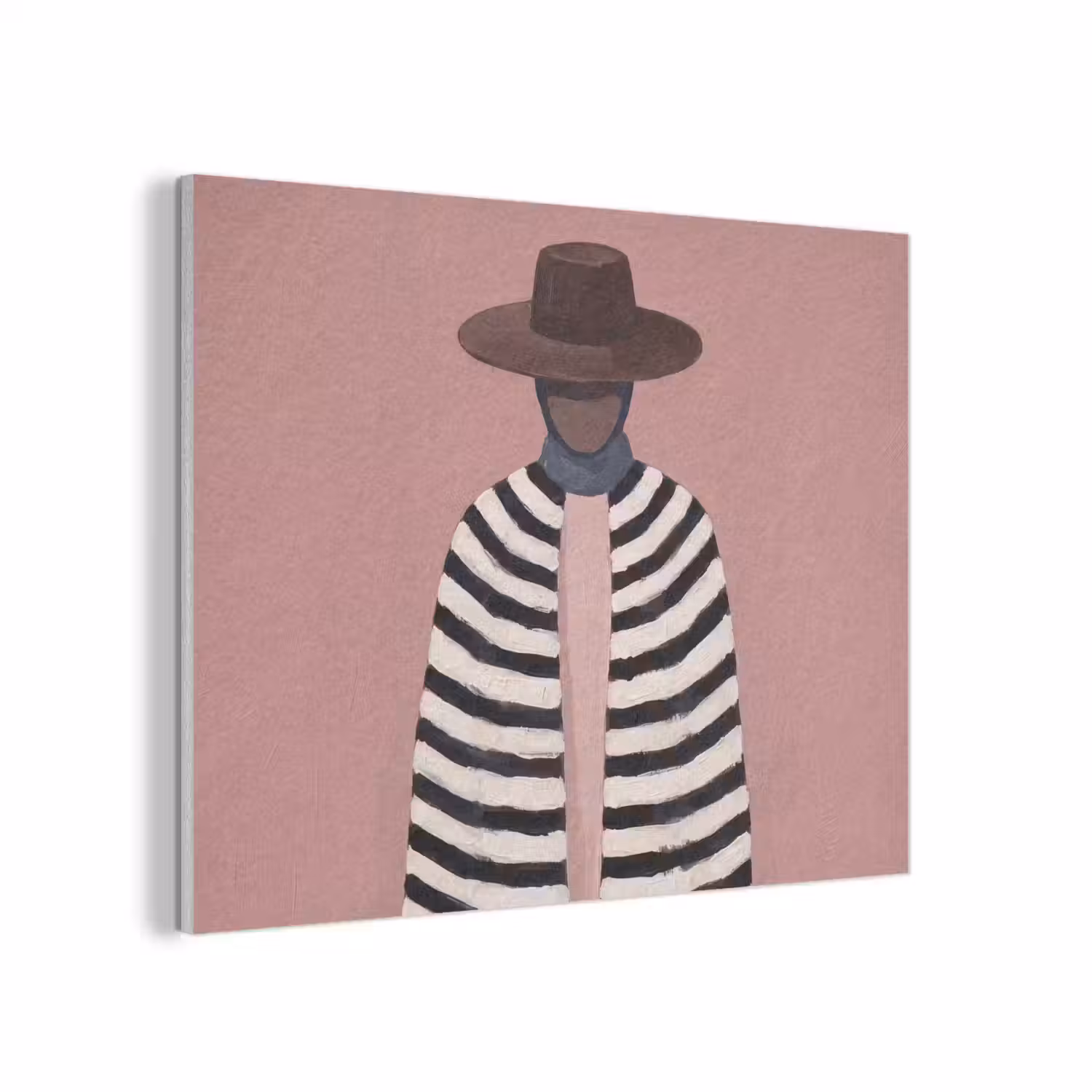 Grafisch - Vrouw - Roze PET vilt klein -3d