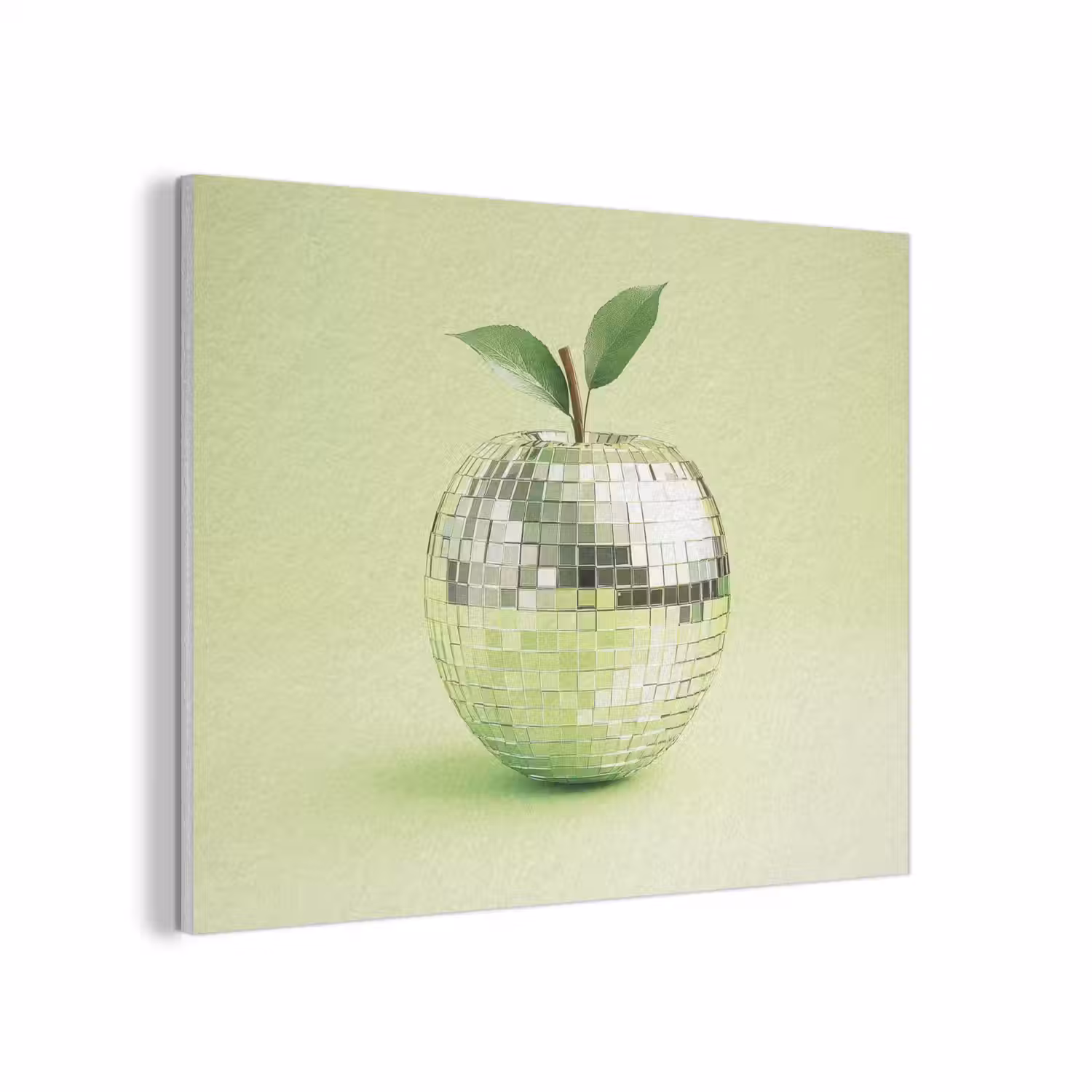 Groen - Disco - Decoratie - Appel PET vilt klein -3d
