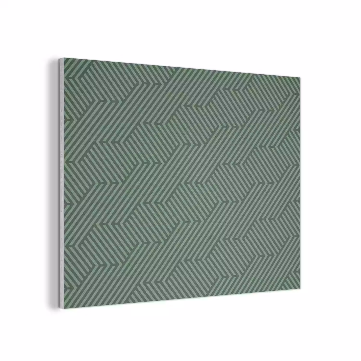 Groen - Strepen - Patroon PET vilt klein 837 -3d