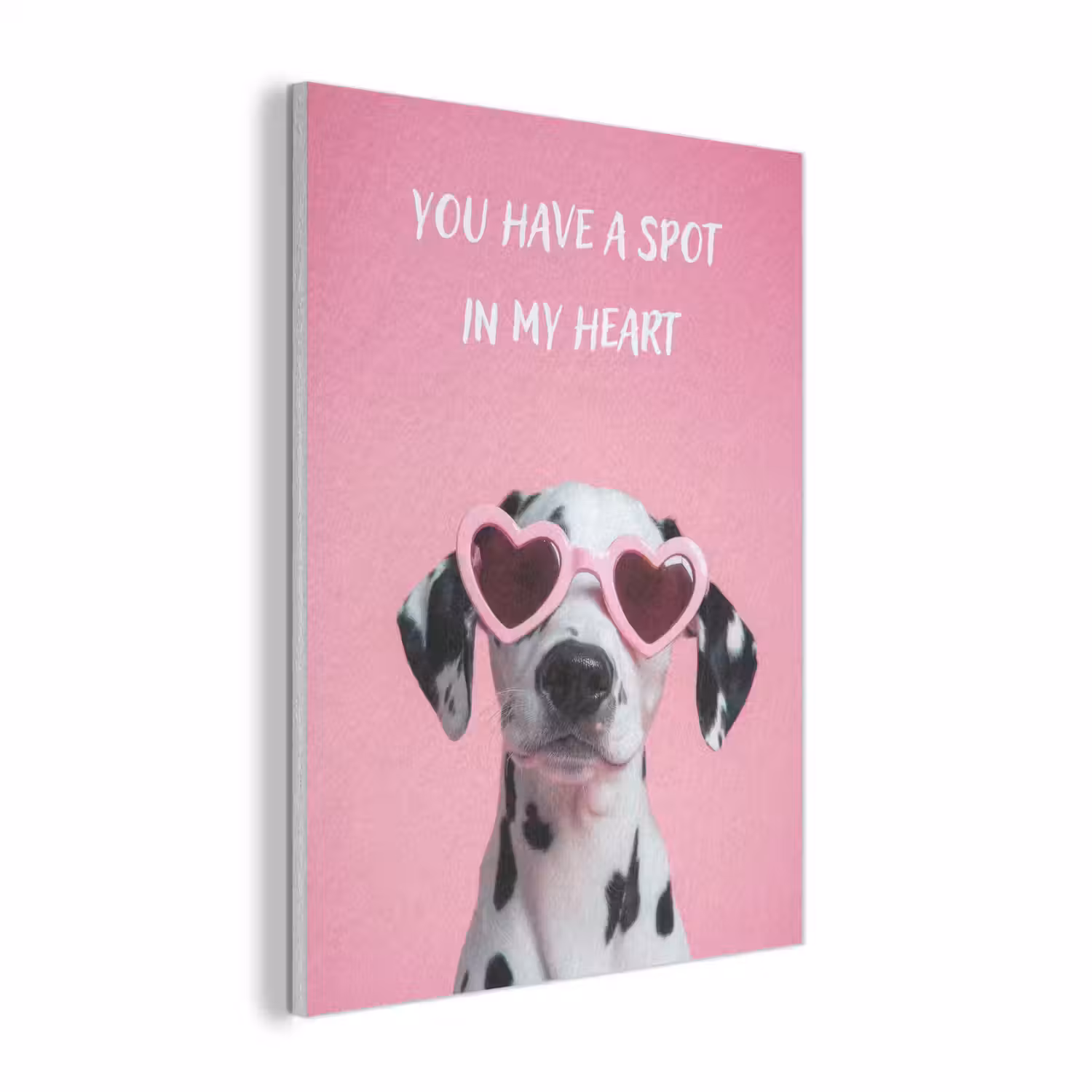 Hartjes - Hond - Valentijn - Roze PET vilt klein -3d