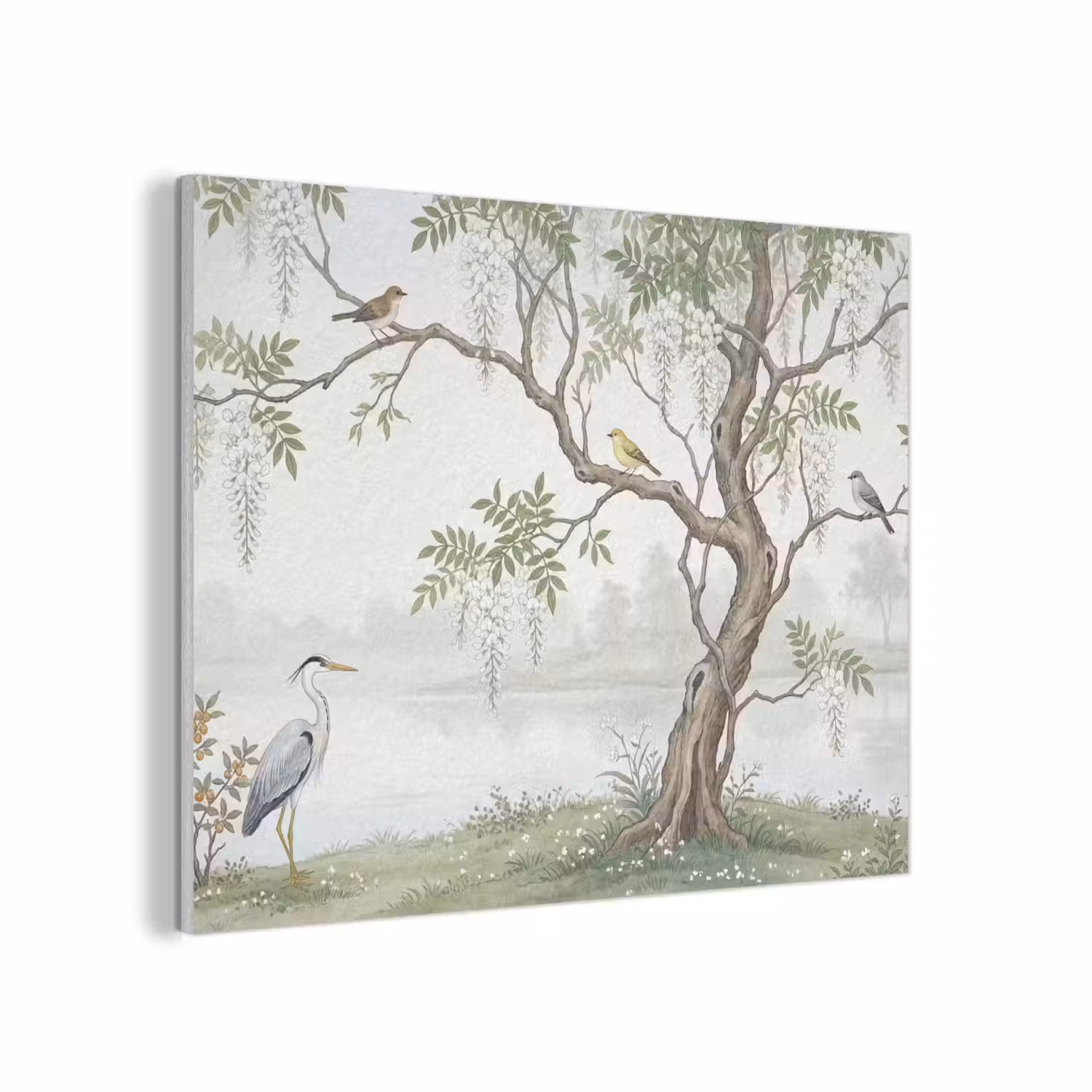 Reiger - Landschap - Groen PET vilt klein -3d