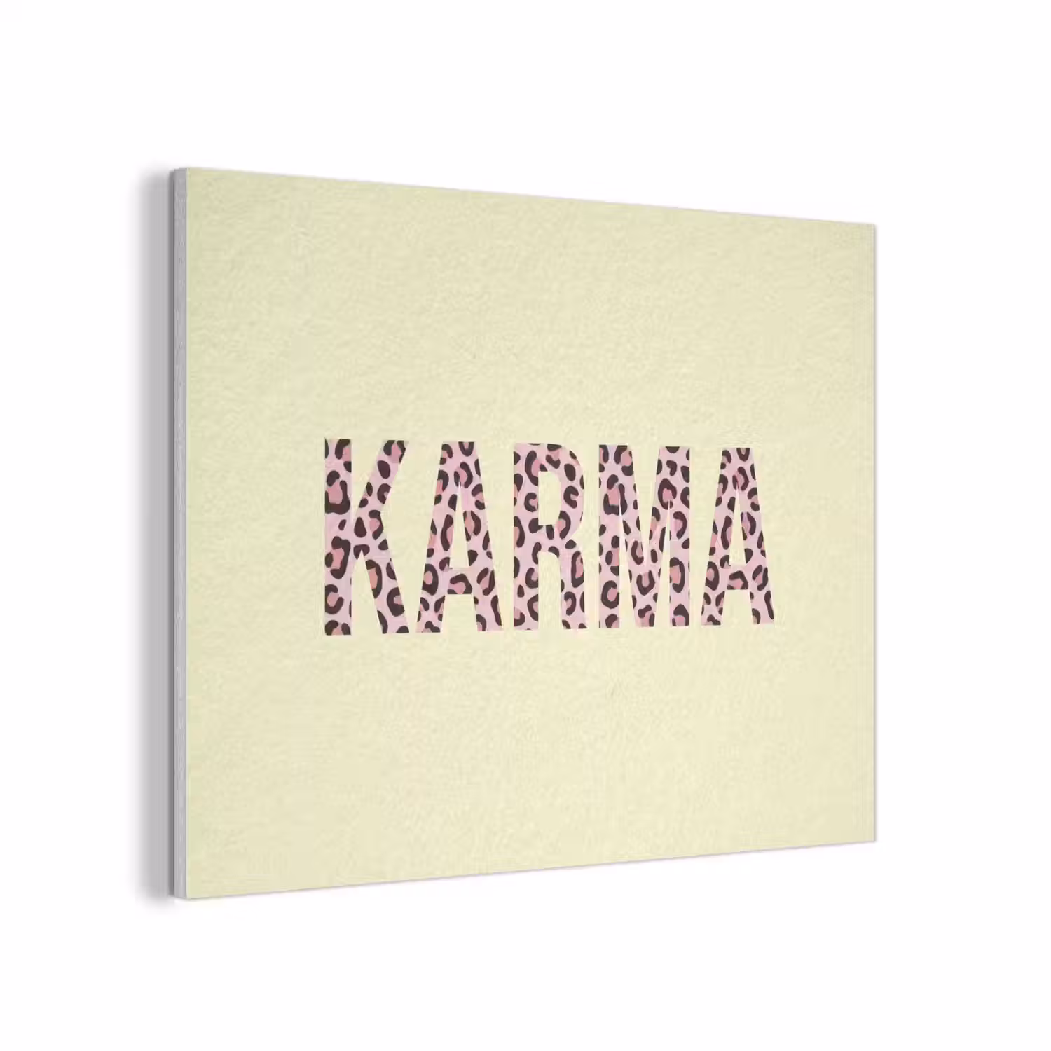 Karma - Luipaardprint - Geel PET vilt klein -3d