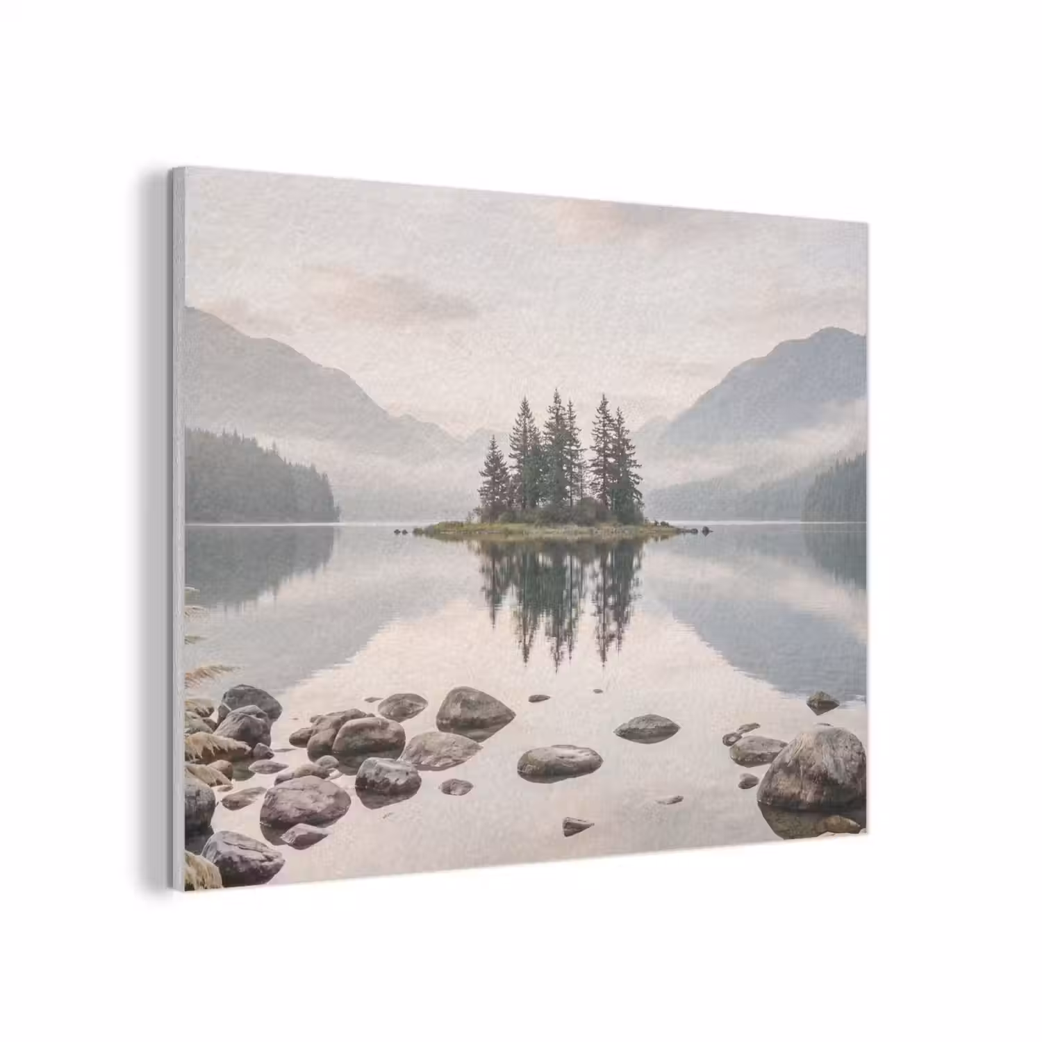 Meer - Bergen - Landschap - Groen PET vilt klein -3d