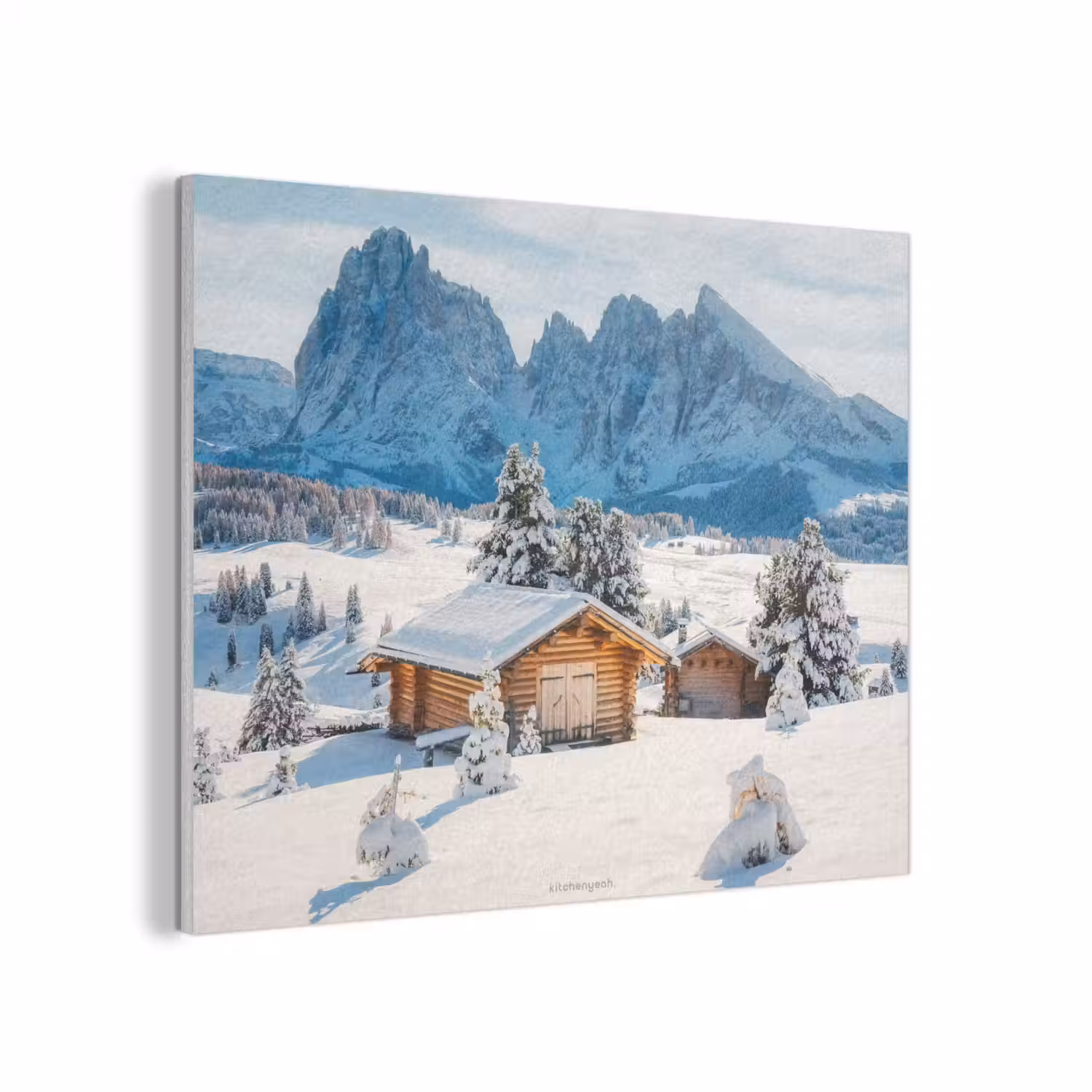 Landschap - Winter - Sneeuw PET vilt klein -3d