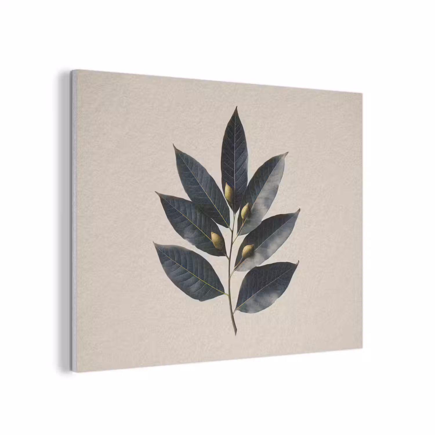 Laurierbladeren - Bloemknoppen - subtiel PET vilt klein -3d