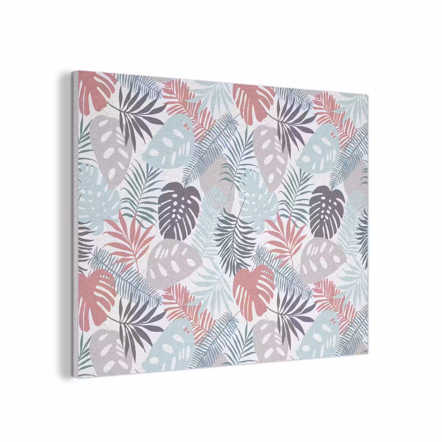 Inductie beschermer - Bladeren - Pastel - Jungle - Afdekplaat voor kookplaat PET vilt klein -3d