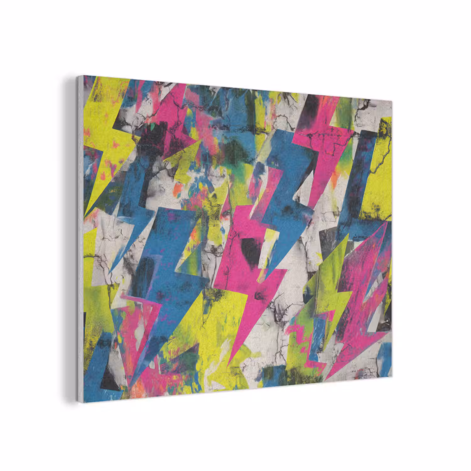 Bliksemschichten - Patroon - Marmer - Kleuren PET vilt klein -3d